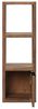 Wandregal Holz massiv Pinie braun 90x31x25 cm massivum Sydney Hängeregal Regal mit Tür Badregal Flurregal Wohnzimmerregal Bild 3