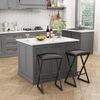 Barhocker Vault Schwarz 40 x 64 cm 2er Set Vicco Bild 2