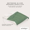 Schlafgut Woven Satin Bettwäsche|Bettbezug einzeln 155x220 cm| green-mid Bild 4
