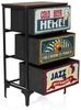 hjh LIVING Kommode AMERIKO S Sideboard H/B/T: 77.0 x 45.0 x 30.0 cm, Schubladenkommode im Vintage-Look mit 3 Schubladen Retro, platzsparend Bild 5