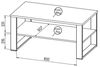 Couchtisch Wohnzimmertisch Lamia 100x56x48cm Eiche Wotan schwarz Bild 3