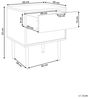 Nachttisch mit 2 Schubladen SOHO Weiß Bild 3