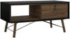 Dmora - Wohnzimmertisch Alaine, Niedriger Wohnzimmertisch, Kaffeeregal, Couchtisch für Sofa, 102x48 h50 cm, Schwarz und Walnuss Bild 3