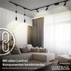 Briloner Leuchten LED Deckenleuchte 8033065B, LED fest integriert, 2700K - Extra-Warmweiß, Schienensystem Luxtrail 3 m Schwarz 5W Decke Wohnzimmer Büro Küche Bild 2
