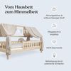 Ehrenkind Betthimmel Deko Hausbett, Kinderzimmer-Deko-Set (Kinderzimmer Deko), Betthimmel & Wimpelkette für magische Momente, hochwertige Materialien Bild 3