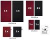 Betz Handtuch Set 10-TLG. Handtuch-Set Premium, 100% Baumwolle (Set, 10-St), Farbe Dunkelrot & Schwarz Bild 2