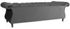 Ivette Sofa 3-Sitzer Samtvelours Anthrazit Buche Nussbaumfarben Bild 3