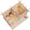 FinnTherm 'Cubus-70 C' Saunahaus mit 3 Sitzbänken, Holz natur, 257 x 312 x 479 cm Bild 5