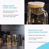 Intirilife Karaffe, (1-tlg), Karaffe Kanne Krug aus Glas 1.4 L Bild 5
