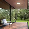 BRILONER - LED Wandlampe mit indirektem Licht, flach, neutralweiße Lichtfarbe, Aussenlampe, Wandleuchte aussen, LED Strahler außen, Außenleuchte, Außenwandleuchten, 19 x 19 x 2,8 cm, Weiß Bild 4