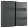 Kleiderschrank >Altona2< (B/H/T: 225x210x65 cm) in Graphit - 225x210x65 (BxHxT) Bild 2