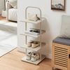 Schuhregal Poytya Stahl 96x34x32 cm Champagne [en. casa] Bild 3