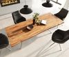 Esstisch Edge 240x100 Akazie Natur Estelar rund Edelstahl Live-Edge Bild 5