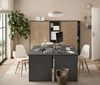 Schildmeyer Aktenschrank Metz 702091, anthrazit/Canello Eiche Dekor, 80 x 38,2 x 150 cm Bild 2