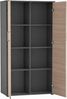Schildmeyer Aktenschrank Metz 702091, anthrazit/Canello Eiche Dekor, 80 x 38,2 x 150 cm Bild 3