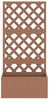 Blumenkasten mit Rankgitter Braun 65 x 33 x 135 cm WPC Bild 4