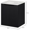 Waschtisch Skelbolu 50x57x39 cm Schwarz [en. casa] Bild 3