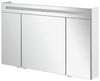 FACKELMANN B.CLEVER Waschtisch Set mit Spiegelschrank 120 cm breit, Weiß, Waschbecken Gussmarmor Weiß Bild 3
