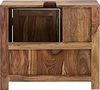 Waschbeckenunterschrank Laros Akazie Massivholz 55x60x30 cm massivum Waschtischunterschrank Badunterschrank 2 Schubladen Tür Siphon-Aussparung Bild 5