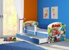 ACMA Kinderbett Jugendbett mit Einer Schublade und Matratze Blau mit Rausfallschutz Lattenrost II 140x70 160x80 180x80 (45 Mechaniker, 140x70 + Bettkasten) Bild 3