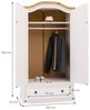 IDIMEX Kleiderschrank CAMPO Kleiderschrank mit Schubladen Kiefer Holzschrank weiß/natur Bild 2