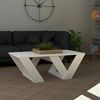 Dmora Couchtisch Jed 110 x 60 x 40 cm Weiß Rechteckig Bild 4