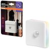 Osram LUNETTA SQUARE Nachtlicht inkl. Tageslicht- und Bewegungssensor, 0,3W, weiß, quadratisches Design, RGB-Farblichteffekt mit vier Lichtauslässen, eingebauter EU-Stecker, für Innenräume Bild 5