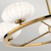 Elstead Lighting QN-PIM5-FXG QUINTIESSE Kronleuchter Pim G9 3W LED IP44 3000K Stahl, Gold; Opalglas Satin satiniert H:13. 9cm Ø71. 1cm dimmbar höhenverstellbar Bild 3