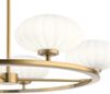 Elstead Lighting QN-PIM5-FXG QUINTIESSE Kronleuchter Pim G9 3W LED IP44 3000K Stahl, Gold; Opalglas Satin satiniert H:13. 9cm Ø71. 1cm dimmbar höhenverstellbar Bild 5