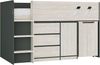 Vente-unique - SAGITI Bett Holz, Platte GrauGrau - B 110,8 cm188,8 cm x H 120,3 cm x L 196 cm Bild 4