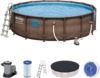 Bestway Power Steel Swimming Pool , Braun, 488x122 cm
