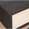 DRW Eingangstisch mit 2 Schubladen aus Metall und MDF, in Natur und Schwarz, 120 x 35 x 80 cm, Höhe der Beine 60 cm Bild 4