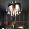 Deckenleuchte, Metall, Chrom, Glas, Kristalle, klar Bild 5