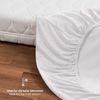 Laleni 2er Set Frottee Spannbettlaken 42x81 cm - Oeko-TEX Zertifiziertes Bettlaken, Faltenfreie Spannbetttücher für Kinderbett, Babybett und Moses Körbchen, Weiß Bild 5