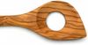 Continenta Kochlöffel mit Ecke und Loch, Rührlöffel, Holzlöffel, Küchenhelfer, Kochzubehör, Olivenholz, L 30 cm, 4923 Bild 2