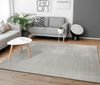 Paco Home Waschbarer Teppich Wohnzimmer Schlafzimmer Kurzflor rutschfest Flauschig Weich Moderne Einfarbige Muster, Grösse:200 cm Quadrat, Farbe:Silber Bild 2