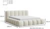 Chilly Möbel Polsterbett Stone Braun Bouclé Stoff 180x200 cm mit Stauraum Quelle 25 Bild 2