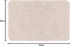 Spirella Badteppich Badvorleger Duschvorleger "Brizzolo Supersoft" Hochflor waschbar, rutschfest Badematte 55x65 cm – Beige Bild 3