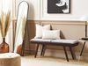 Bank EXTON Dunkler Holzfarbton Stoff Bild 2