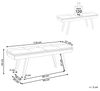 Bank EXTON Dunkler Holzfarbton Stoff Bild 3