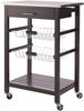 Rollwagen >Columbia I< in Schwarz aus Metall - 60x83,5x40cm (BxHxT) Bild 2