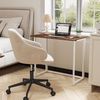 Dripex Faltbar Tisch Schreibtisch Computertisch für Homeoffice Arbeitszimmer Klappbar PC Tisch (Braun) Bild 2