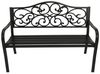 DEGAMO Gartenbank MANCHESTER, 2-sitzer, Metall + Gusseisen schwarz Bild 4