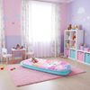 PEPPA PIG Character World and Friends ReadyBed Kids aufblasbares Luftbett und Schlafsack mit Pumpe | Reisematratze für Übernachtungen und Camping oder Zuhause, Rose Bild 2