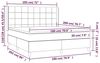 vidaXL Boxspringbett mit Matratze & LED Dunkelblau 180x200 cm Samt 3139581 Bild 2