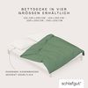 Schlafgut Knitted Jersey Bettwäsche | Bettbezug einzeln 240x220 cm | green-mid Bild 4