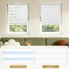 Grandekor Doppelrollo Klemmfix ohne Bohren Weiß 80x230 cm(Stoffbreite 76cm) Fenster Rollos für innen Klemmrollos Duo Rollos für Fenster ohne Bohren mit Bohren Privatschutz UV-Schutz Zebrarollo Bild 4