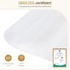 Grandekor Doppelrollo Klemmfix ohne Bohren Weiß 80x230 cm(Stoffbreite 76cm) Fenster Rollos für innen Klemmrollos Duo Rollos für Fenster ohne Bohren mit Bohren Privatschutz UV-Schutz Zebrarollo Bild 2