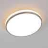 Lindby Deckenleuchten Lyss, LED-Leuchtmittel fest verbaut, warmweiß, Modern, Glas, Metall, weiß, chrom, inkl. Leuchtmittel, Bad Bild 3