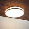 Lindby Deckenleuchten Lyss, LED-Leuchtmittel fest verbaut, warmweiß, Modern, Glas, Metall, weiß, chrom, inkl. Leuchtmittel, Bad Bild 4